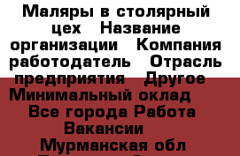 Маляры в столярный цех › Название организации ­ Компания-работодатель › Отрасль предприятия ­ Другое › Минимальный оклад ­ 1 - Все города Работа » Вакансии   . Мурманская обл.,Полярные Зори г.